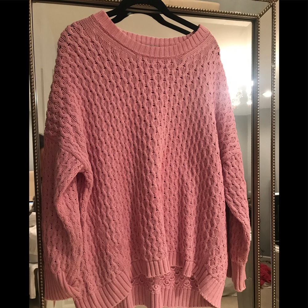 Zara pink knit sweater